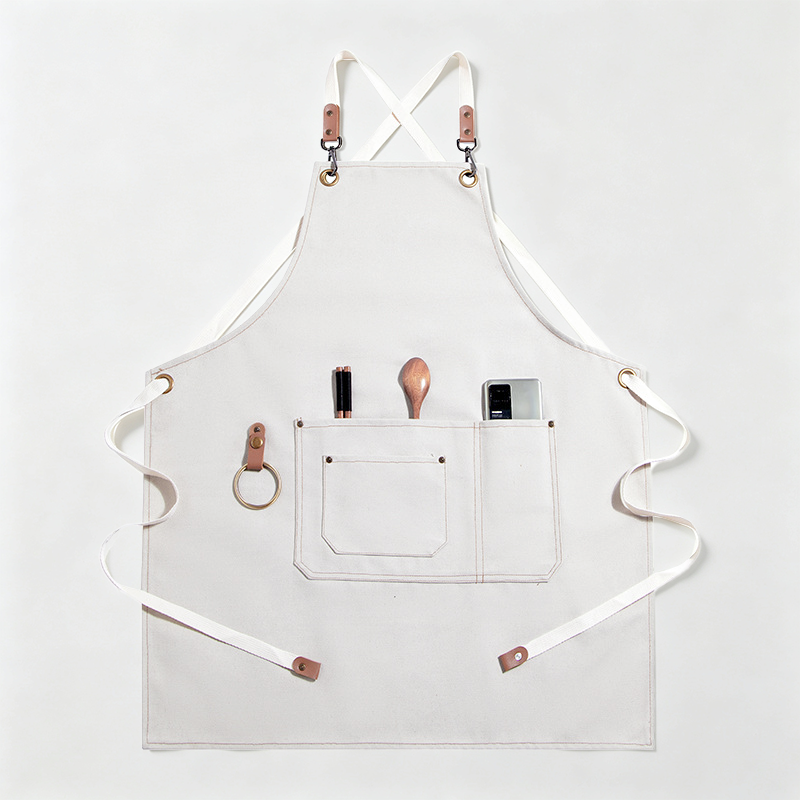 Cross‑Back Canvas Work Apron