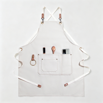 Cross‑Back Canvas Work Apron