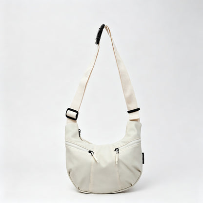 Crescent Nylon Hobo Crossbody Bag