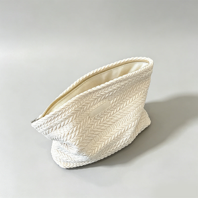 Stylish Canvas Geometric Ethnic Cosmetic Bag Pouch