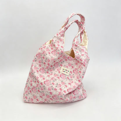 Floral Print Shoulder Tote Bag