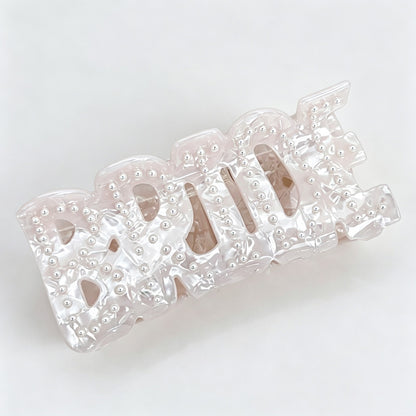 Bride Word Claw Clip