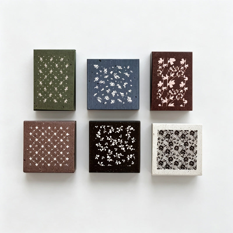 Beech Wood Floral Pattern Rubber Stamp