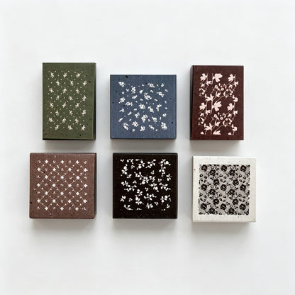 Beech Wood Floral Pattern Rubber Stamp