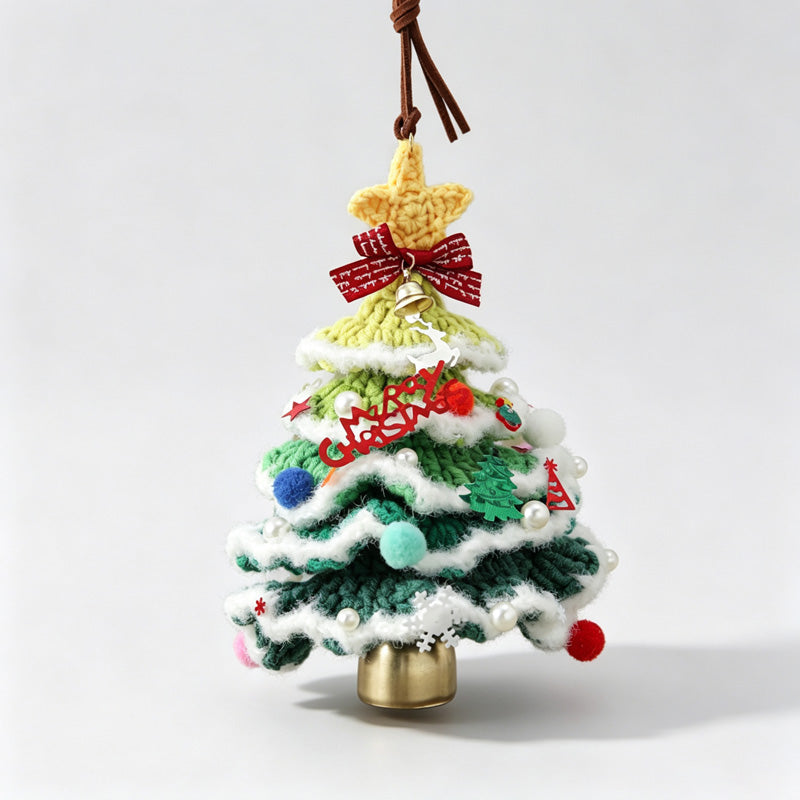 Snowy Christmas Tree Hanger Charm