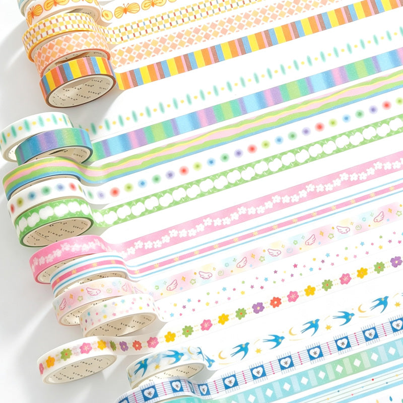 Pastel Pattern Washi Tape Set