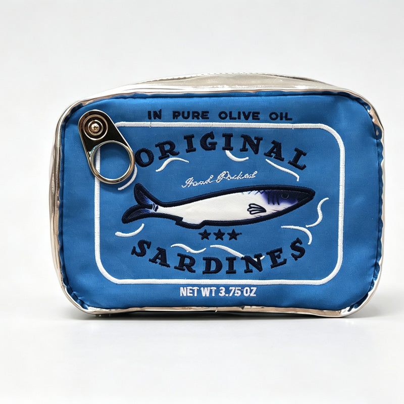 Sardine Can Shaped Zipper Storage Pouch
