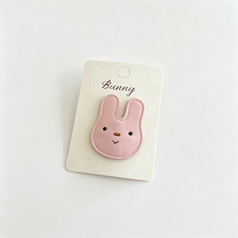 Faux Leather Animal BB Hair Clip