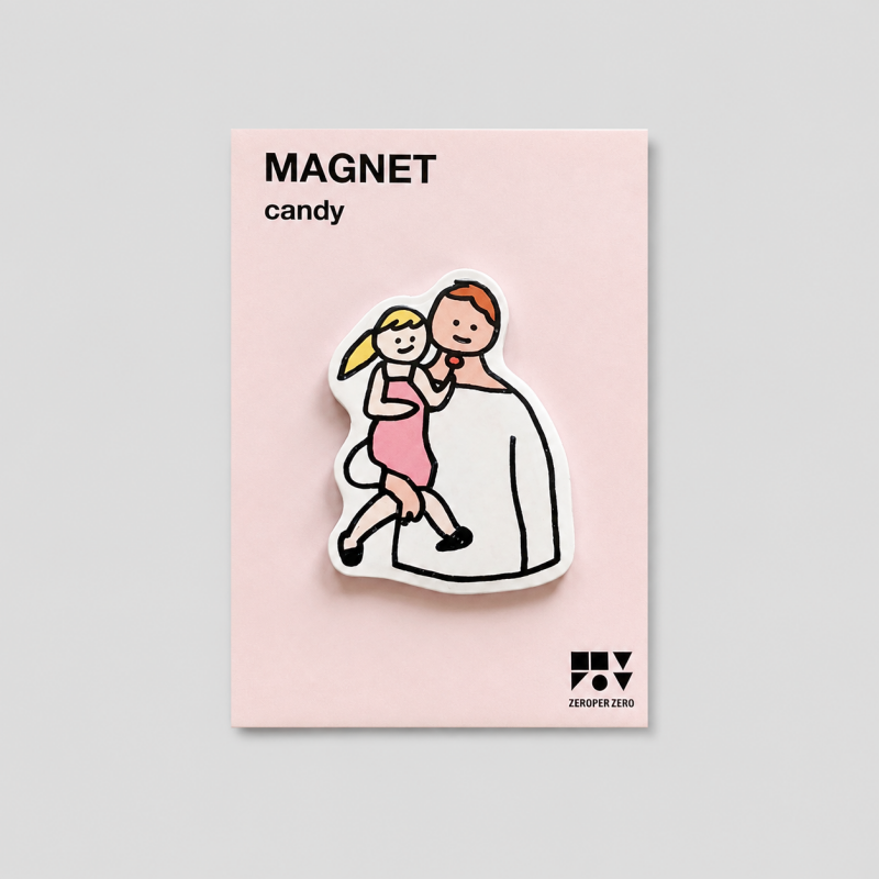 Family Pattern Acrylic Fridge Magnet