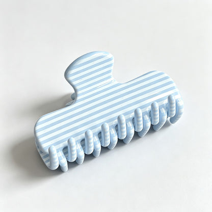 Stripe Polka‑Dot Hair Claw Clip