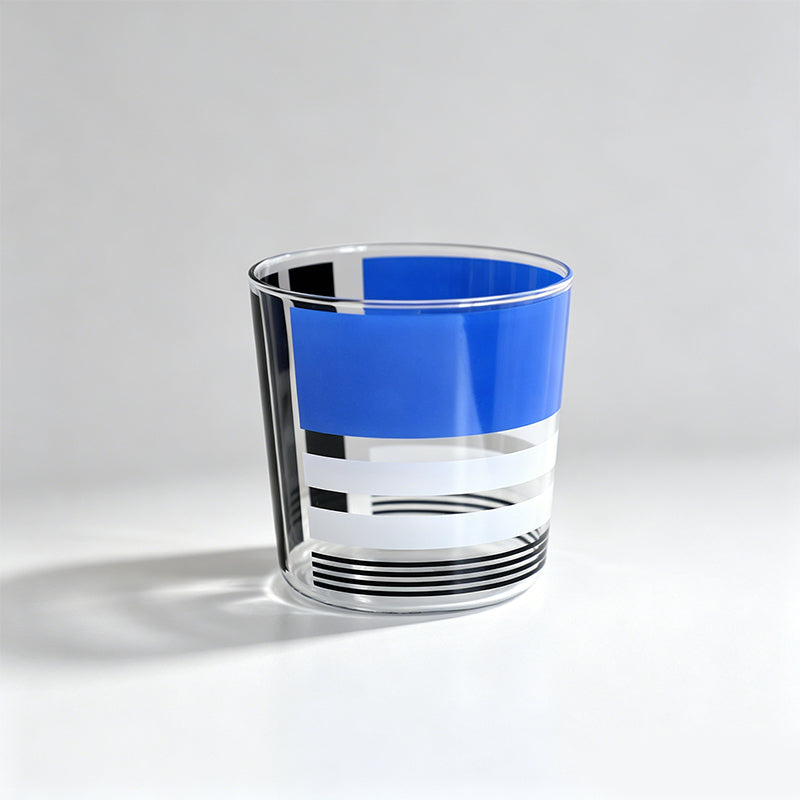 Retro Polka Dot & Stripe Painted Cup