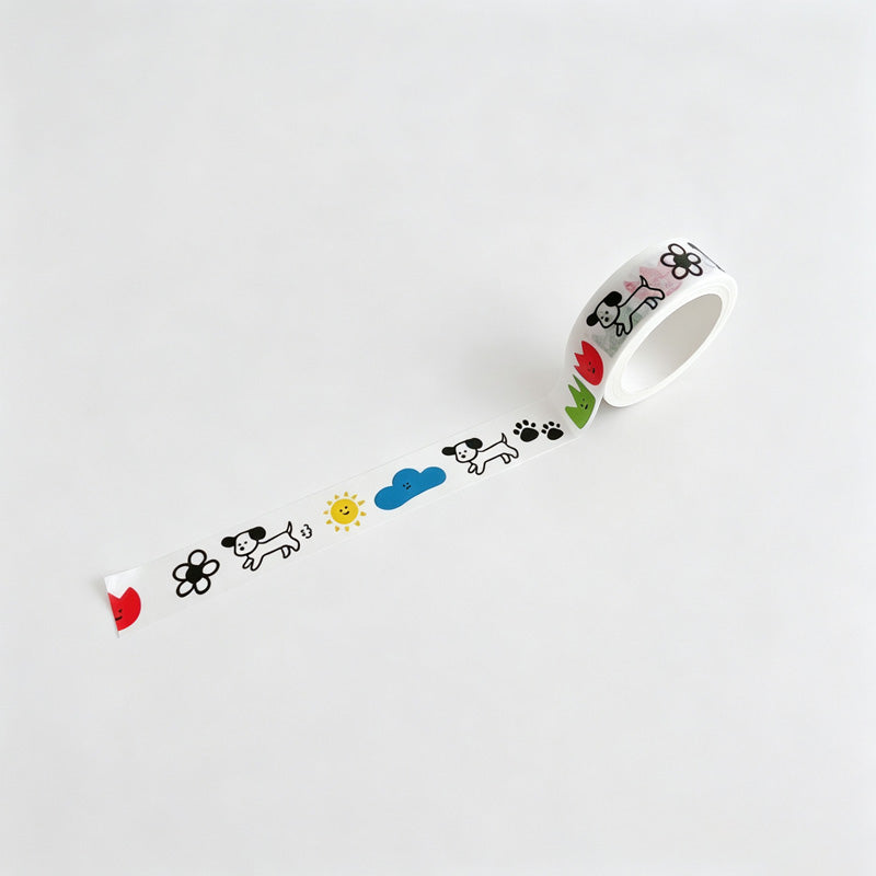Mixed‑Pattern Print Washi Tape