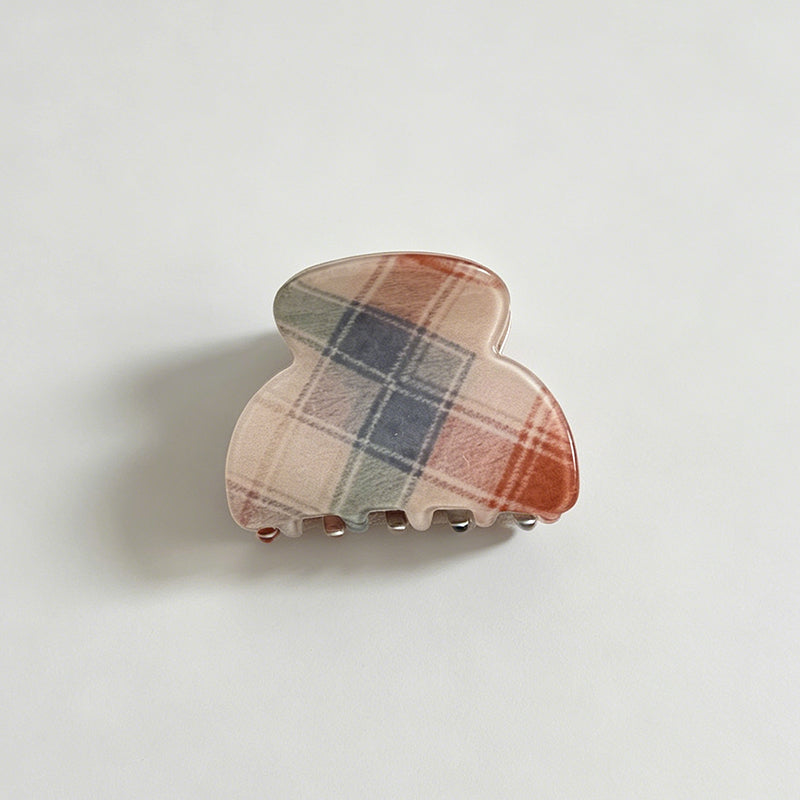 Checkered Acrylic Medium Hair - Shopdayla Wholesale - #3826