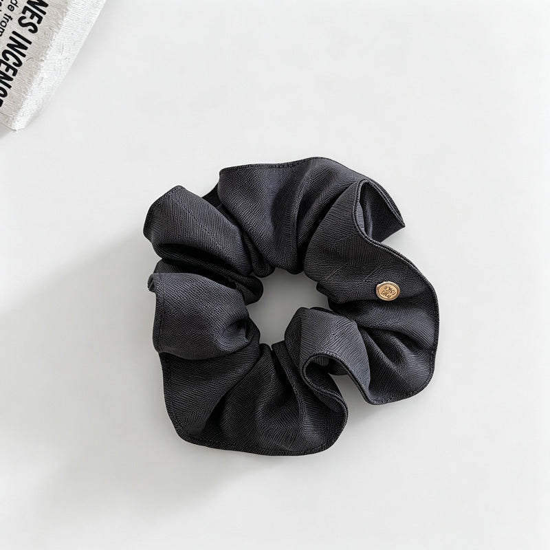 Stripe Square Scarf Scrunchie