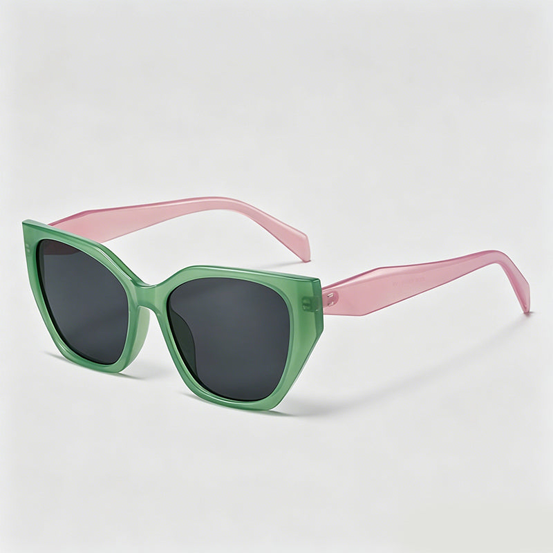 Jelly Color Cat Eye Oversized Sunglasses