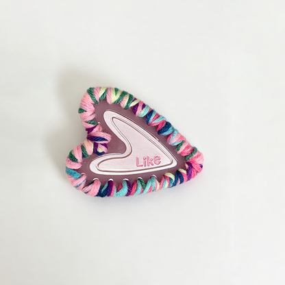 Colorful Yarn Edge Acetate Hair Barrettes