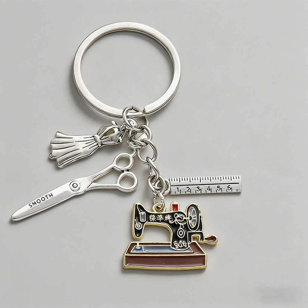 Sewing Themed Charm Keychain - Shopdayla Wholesale - #7282