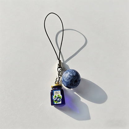 Blueberry Resin & Alloy Keycha - Shopdayla Wholesale - #3362