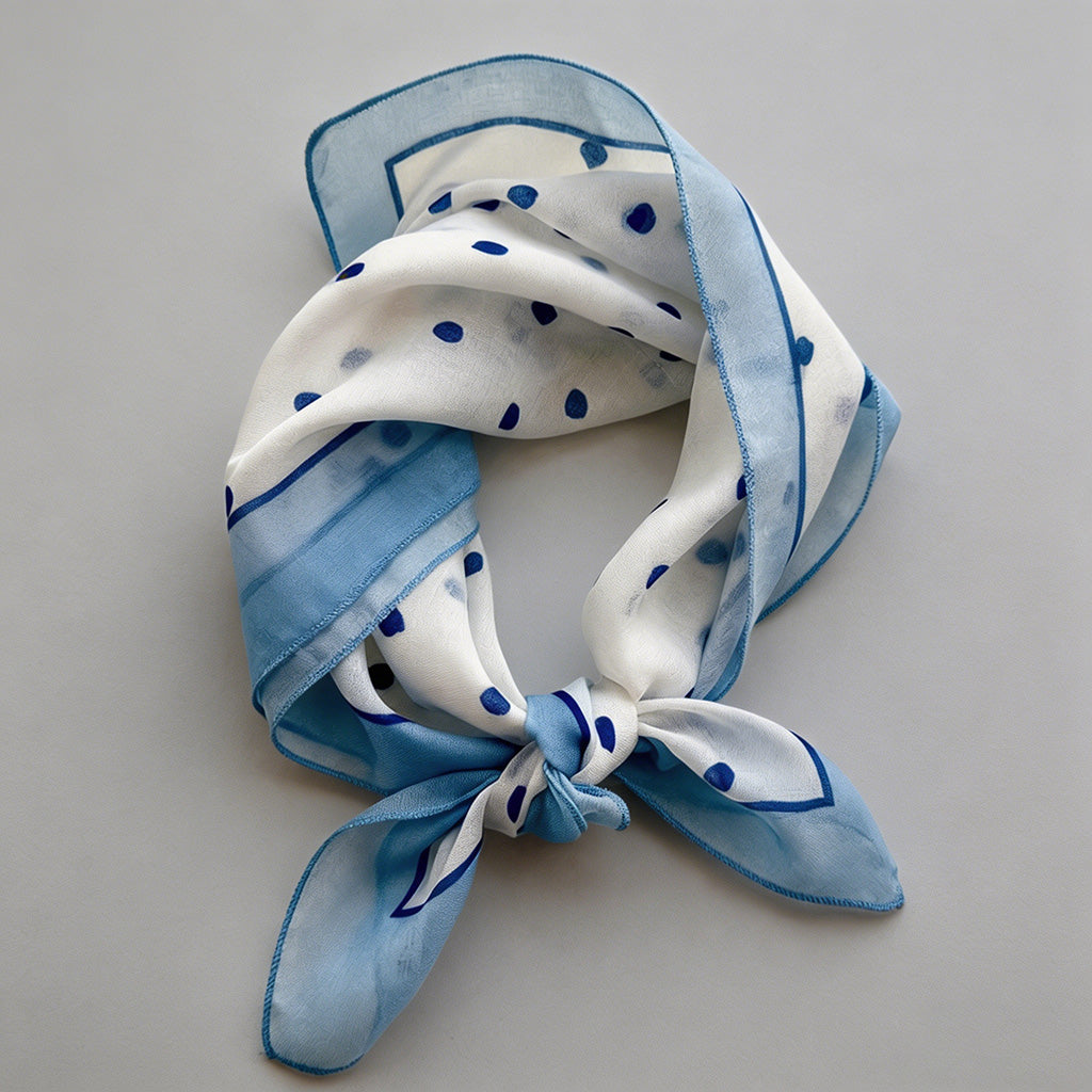 Vintage Soft Blue Floral Print - Shopdayla Wholesale - #5426