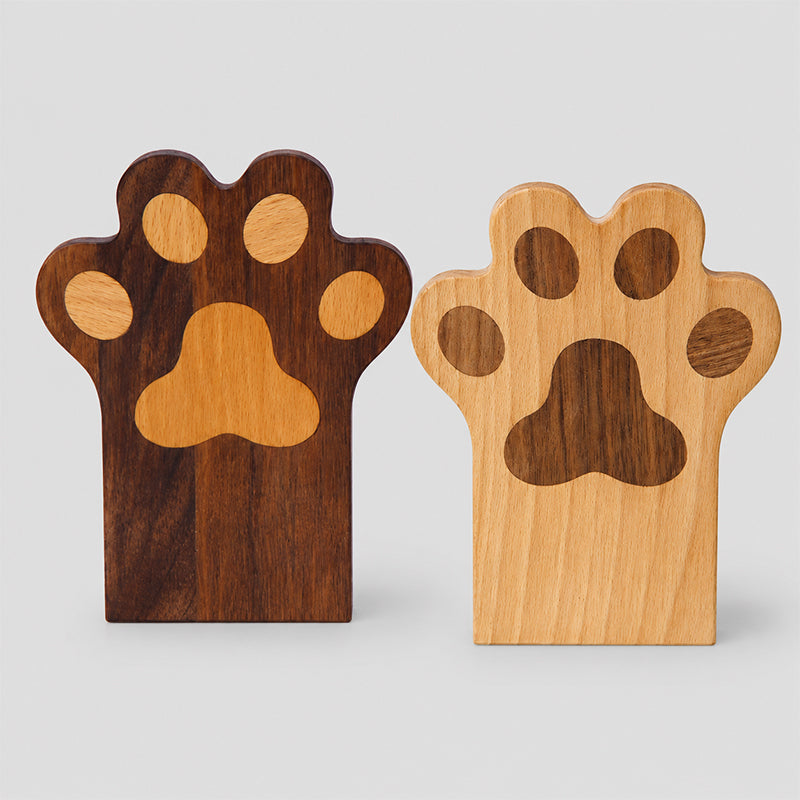 Cat Paw Solid Wood Bookends - Shopdayla Wholesale - #5874