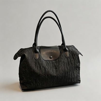 Everyday Pleated Boston Bag - Shopdayla Wholesale - #7106