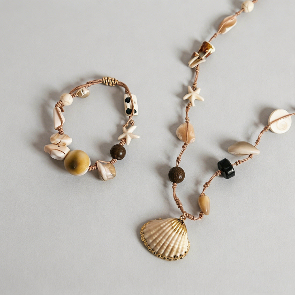 Handmade Boho Seashell Jewelry - Shopdayla Wholesale - #3586