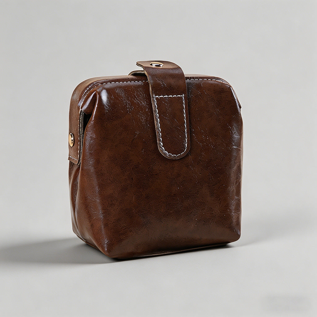 Vintage Small PU Leather Handh - Shopdayla Wholesale - #3490