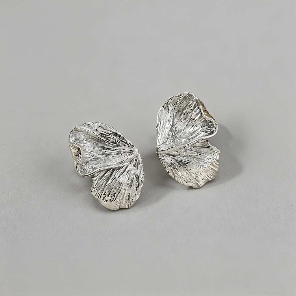 Textured Ginkgo Leaf Statement - Shopdayla Wholesale - #6754