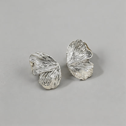 Textured Ginkgo Leaf Statement - Shopdayla Wholesale - #6754