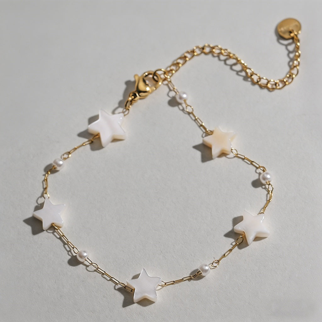 Mother-of-Pearl Dainty Gold Br - Shopdayla Wholesale - #2146