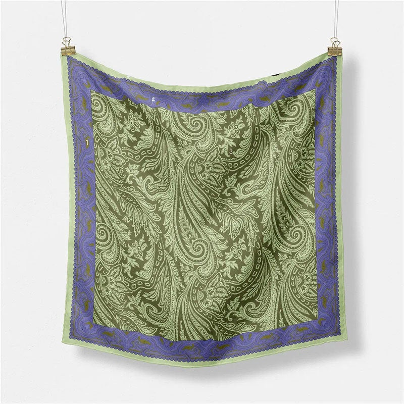 Vintage Paisley Print Square S - Shopdayla Wholesale - #1026