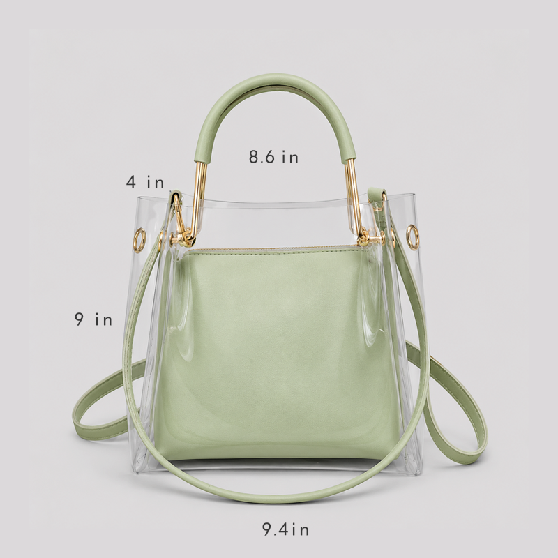 Clear Buckle Shoulder Bag