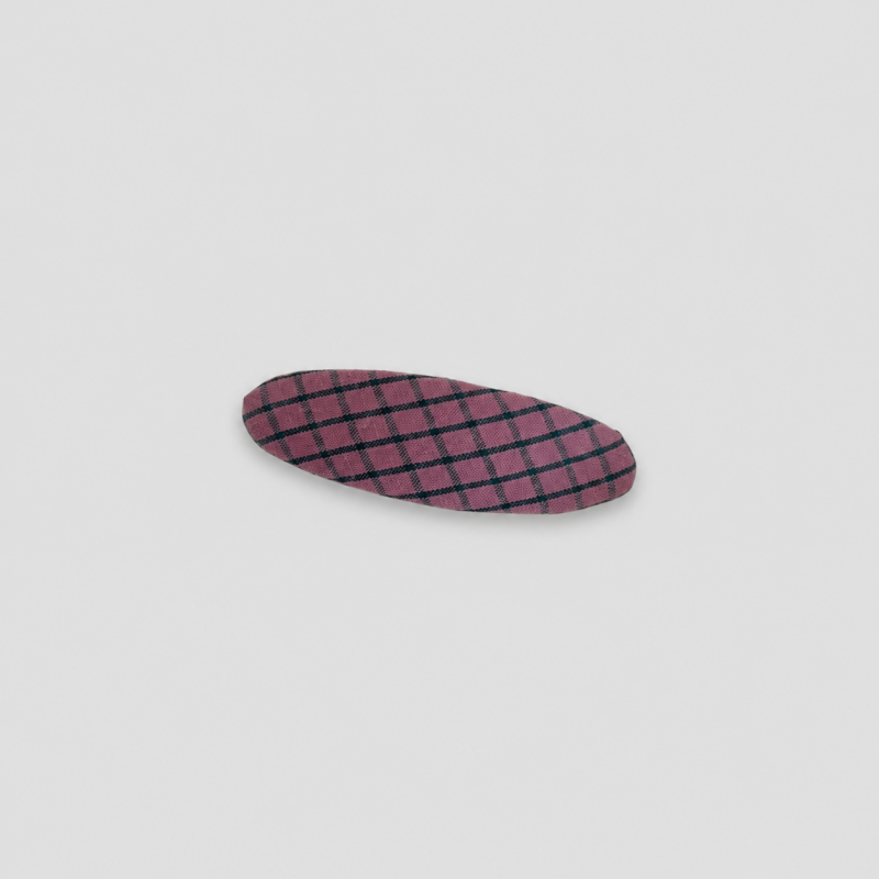 Vintage Floral Plaid Oval Snap - Shopdayla Wholesale - #4914