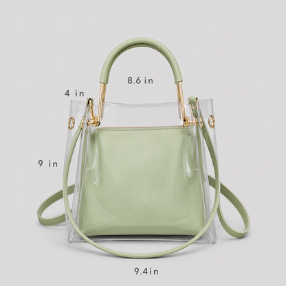 Clear Buckle Shoulder Bag