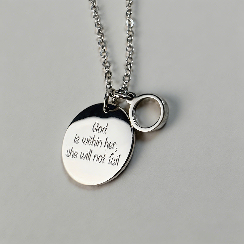 Faith Over Fear Heart Pendant - Shopdayla Wholesale - #4418