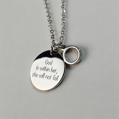 Faith Over Fear Heart Pendant - Shopdayla Wholesale - #4418