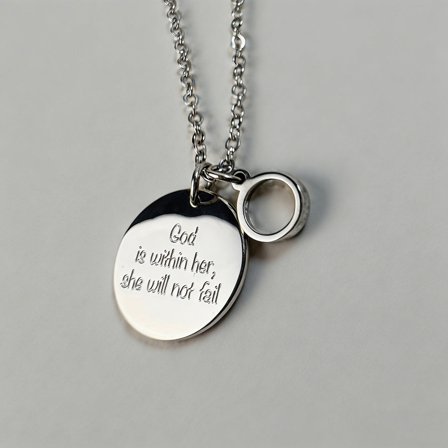 Faith Over Fear Heart Pendant - Shopdayla Wholesale - #4418