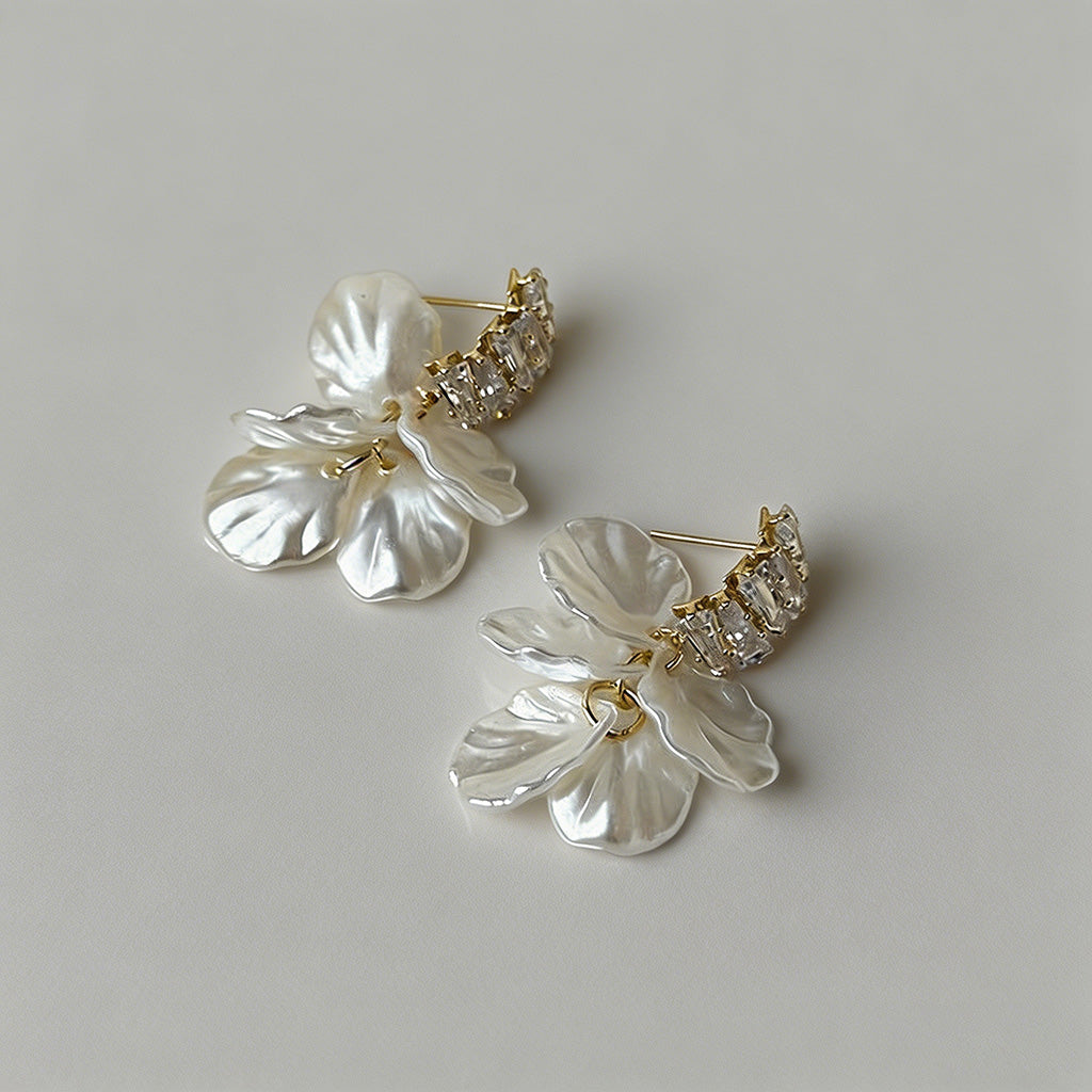 Orchid Flower Earrings - Shopdayla Wholesale - #0882
