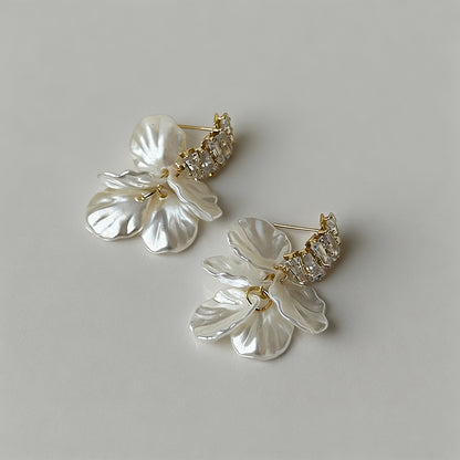 Orchid Flower Earrings - Shopdayla Wholesale - #0882