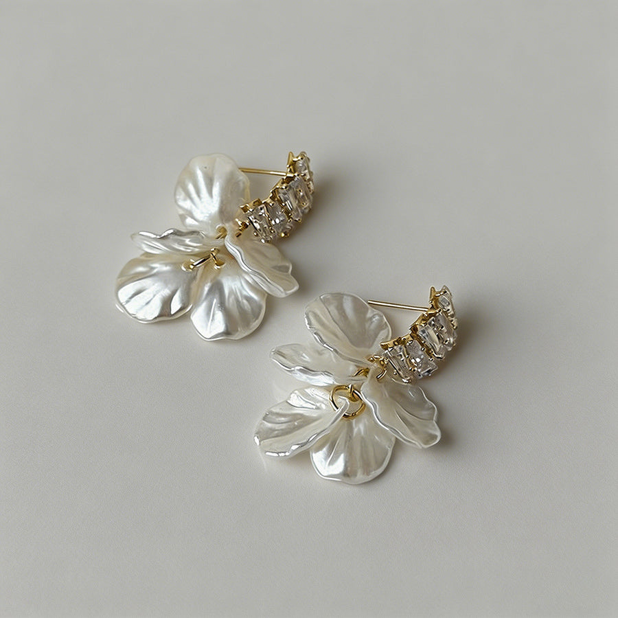 Orchid Flower Earrings - Shopdayla Wholesale - #0882