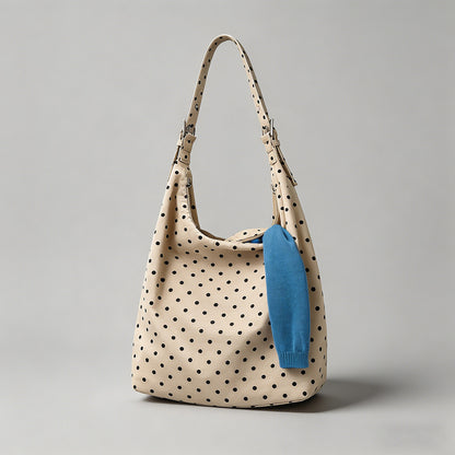 Polka Dot Hobo Shoulder Bag - Shopdayla Wholesale - #3234