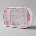 Bow Print Clear Travel Bag - Shopdayla Wholesale - #9330
