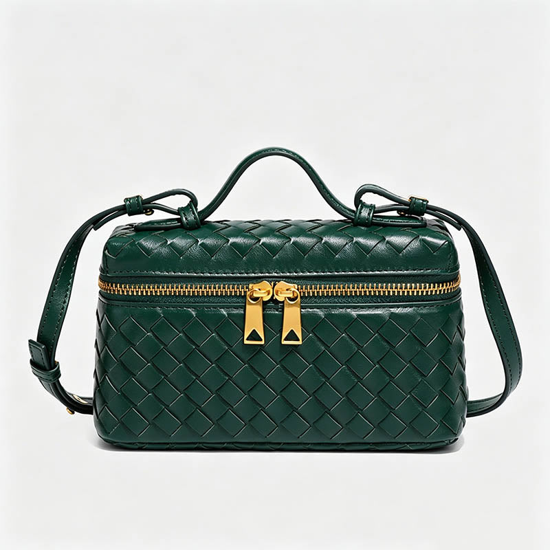 Hand‑Woven Box‑Style Crossbody - Shopdayla Wholesale - #0386