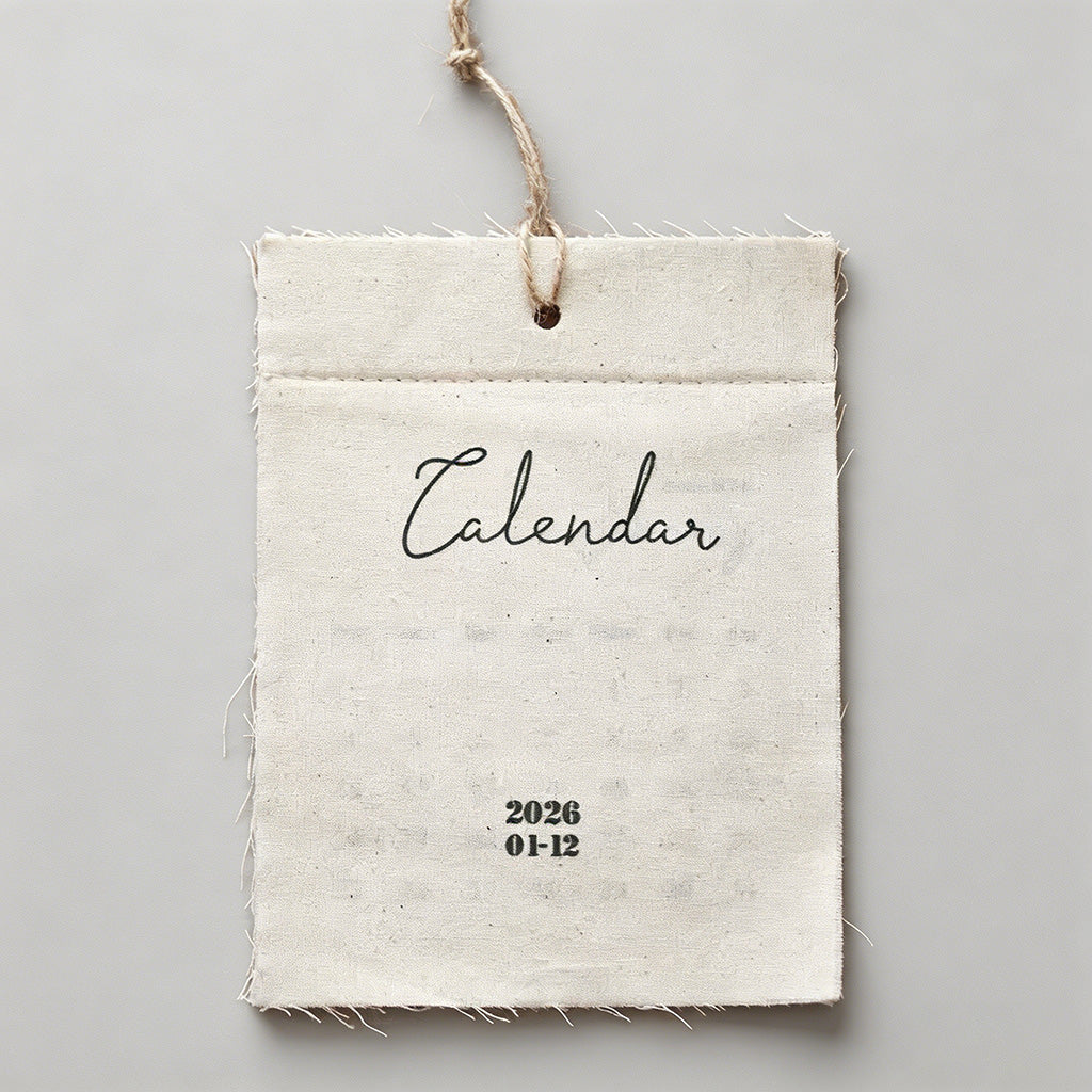 Linen Fabric Calendar - Shopdayla Wholesale - #0226