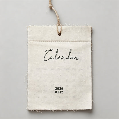 Linen Fabric Calendar - Shopdayla Wholesale - #0226