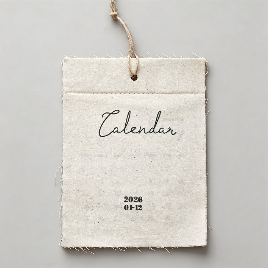Linen Fabric Calendar - Shopdayla Wholesale - #0226