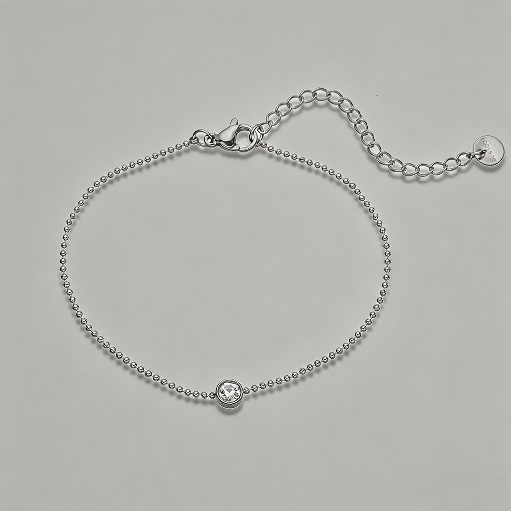 Solitaire Beaded Chain Bubble - Shopdayla Wholesale - #2594