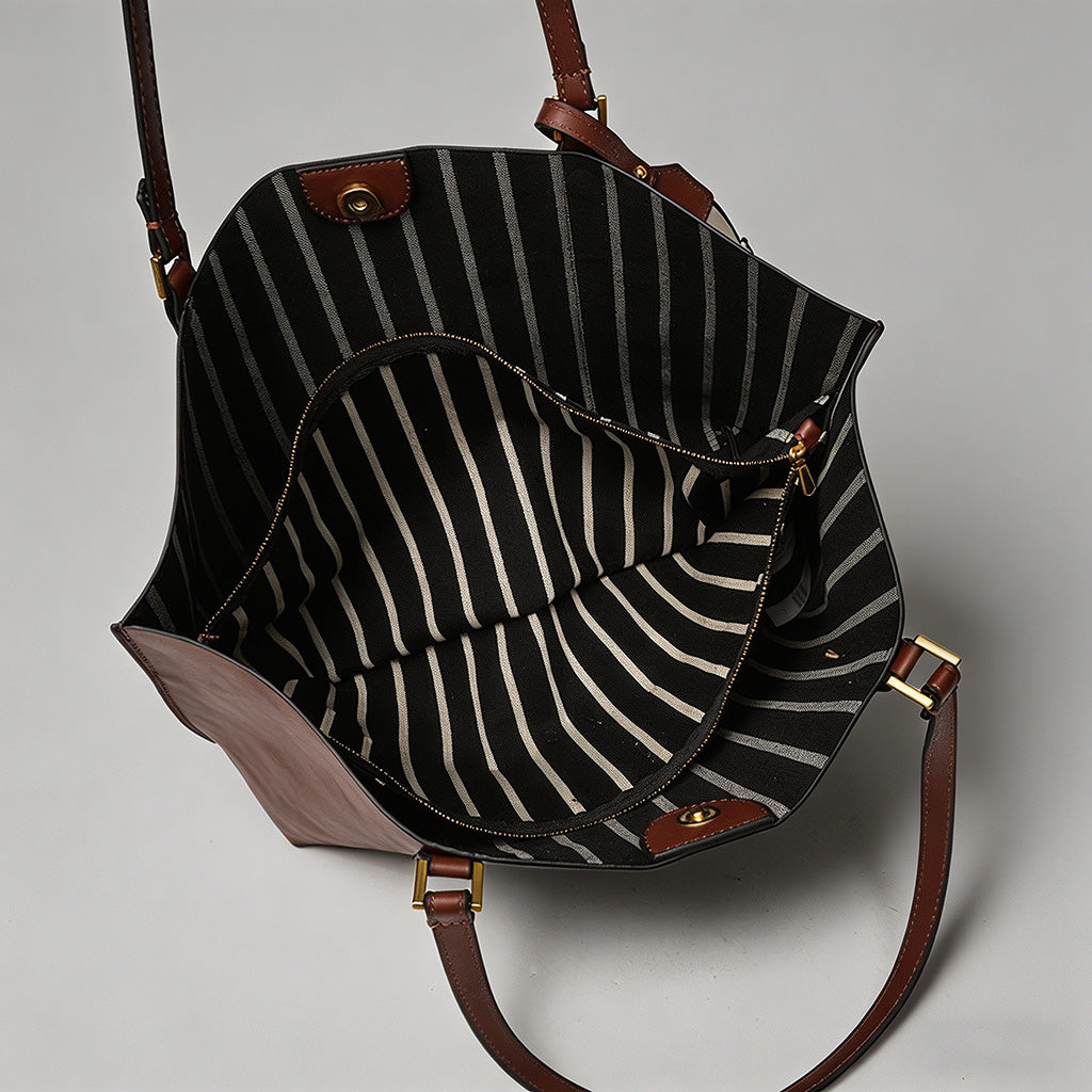 Vintage Leather Tote Bag - Shopdayla Wholesale - #4066