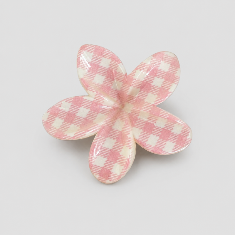 Sweet Pink Floral Cherry Plaid - Shopdayla Wholesale - #8402