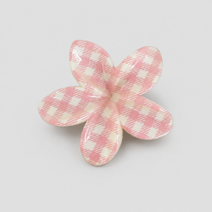 Sweet Pink Floral Claw Clip